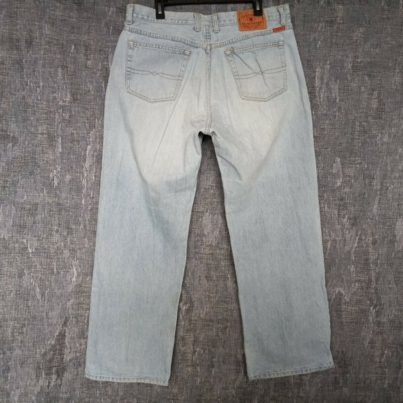 Vintage Lucky Brand Mens RelaxedStraight Leg Jeans Size 38 Waist 37" L32 USA